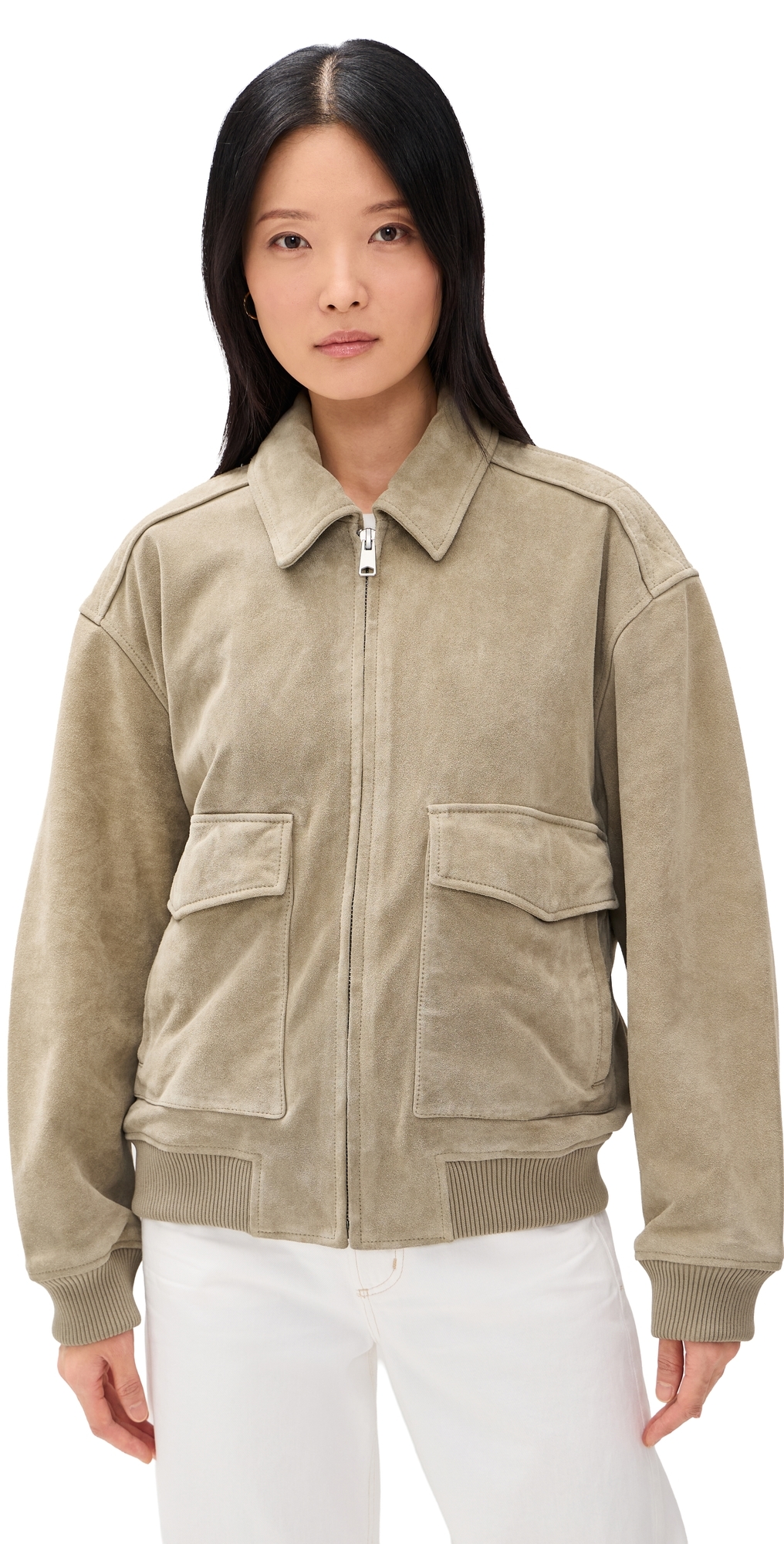 Vivienne Suede Jacket Deep Olive