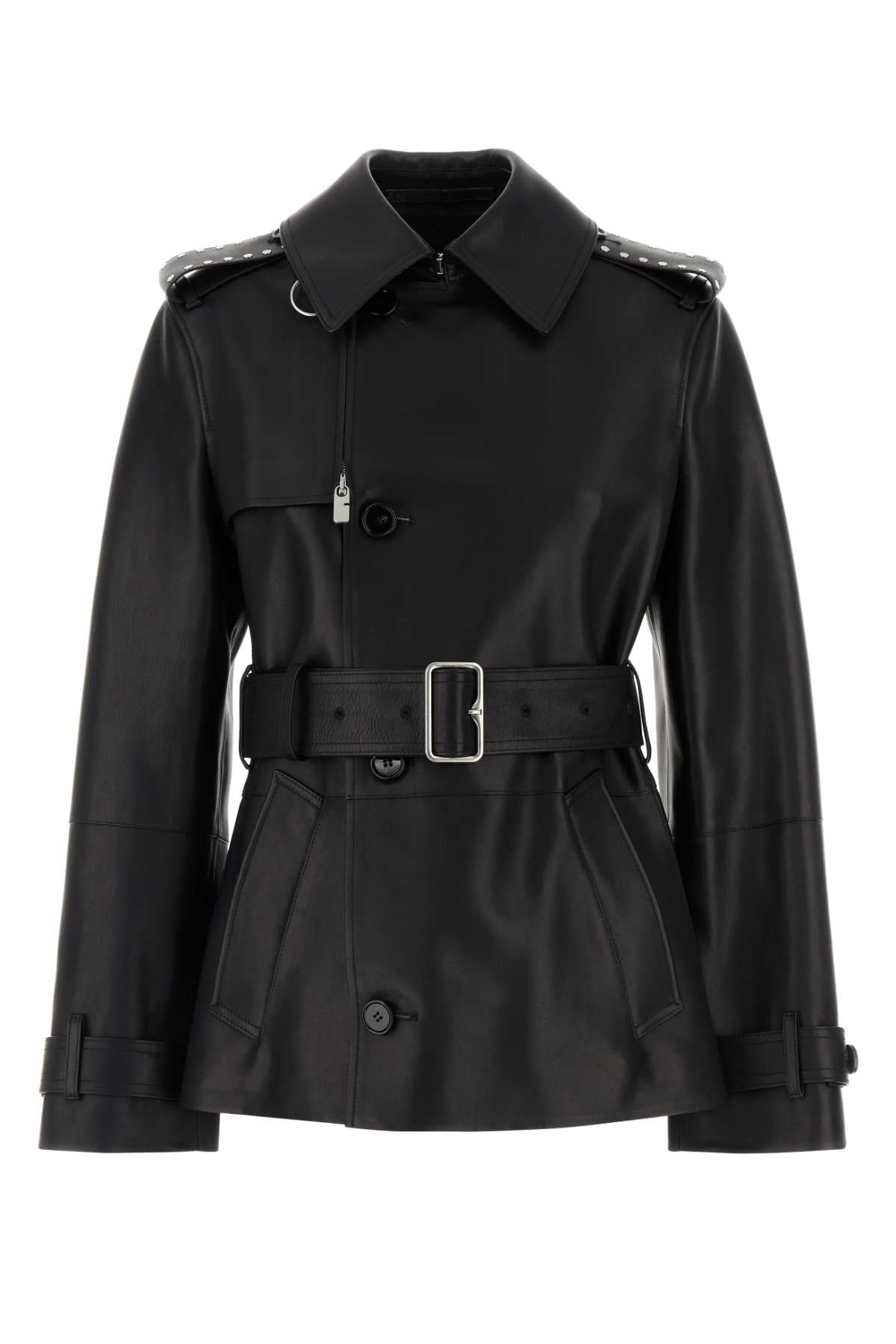 Calf Leather Jacket — Black