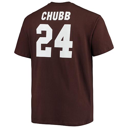 Men's Fanatics Nick Chubb Brown Cleveland Browns Big & Tall Player Name & Number T-Shirt