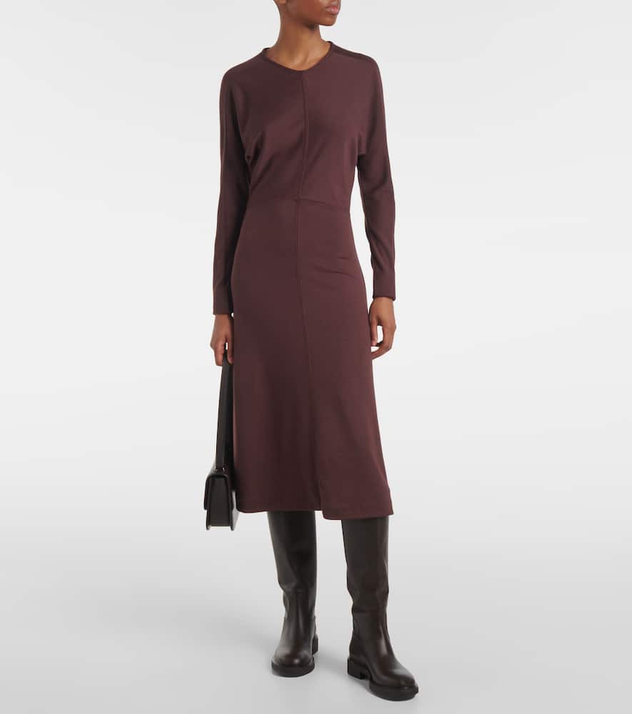 Wool midi dress