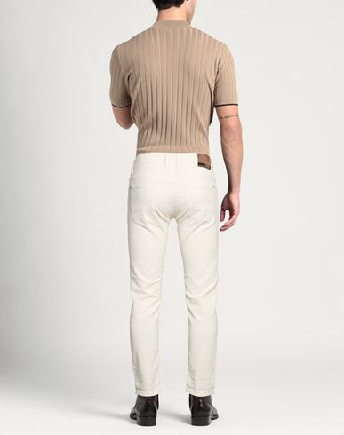 Man Pants Off white Size 32 Lyocell, Cotton, Lycra