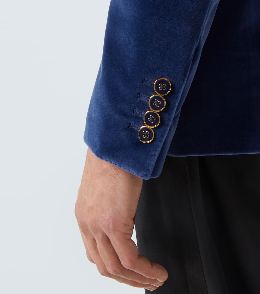 Cotton velvet blazer