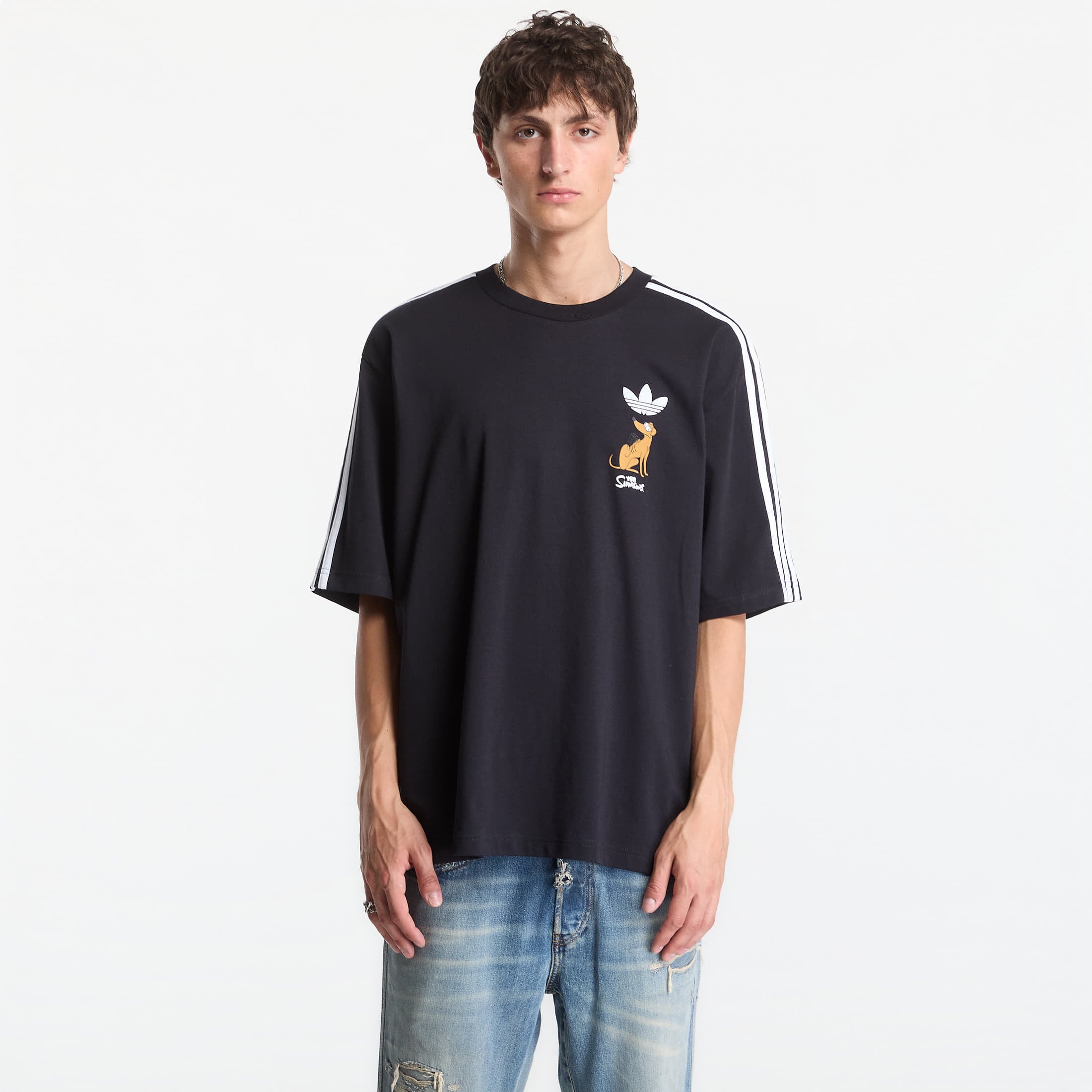 T-shirt adidas Little Santas Helper Graphic Oversized T-shirt Black