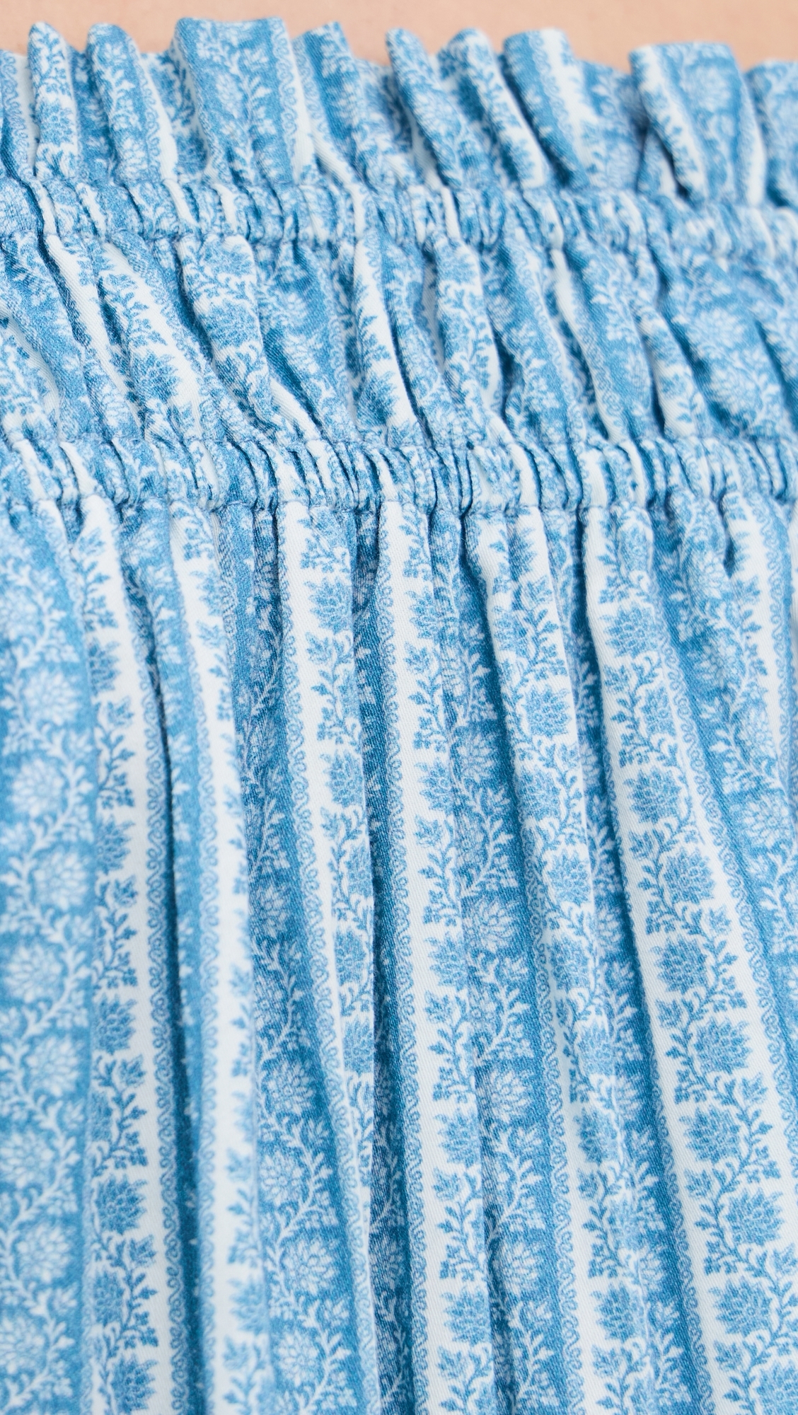 Sammy Dress Blue Floral Stripe