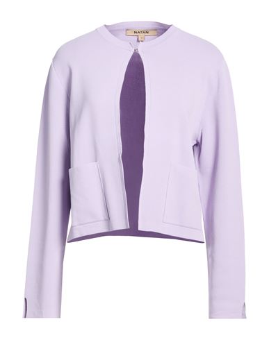 Woman Cardigan Lilac Size 5 Viscose, Nylon