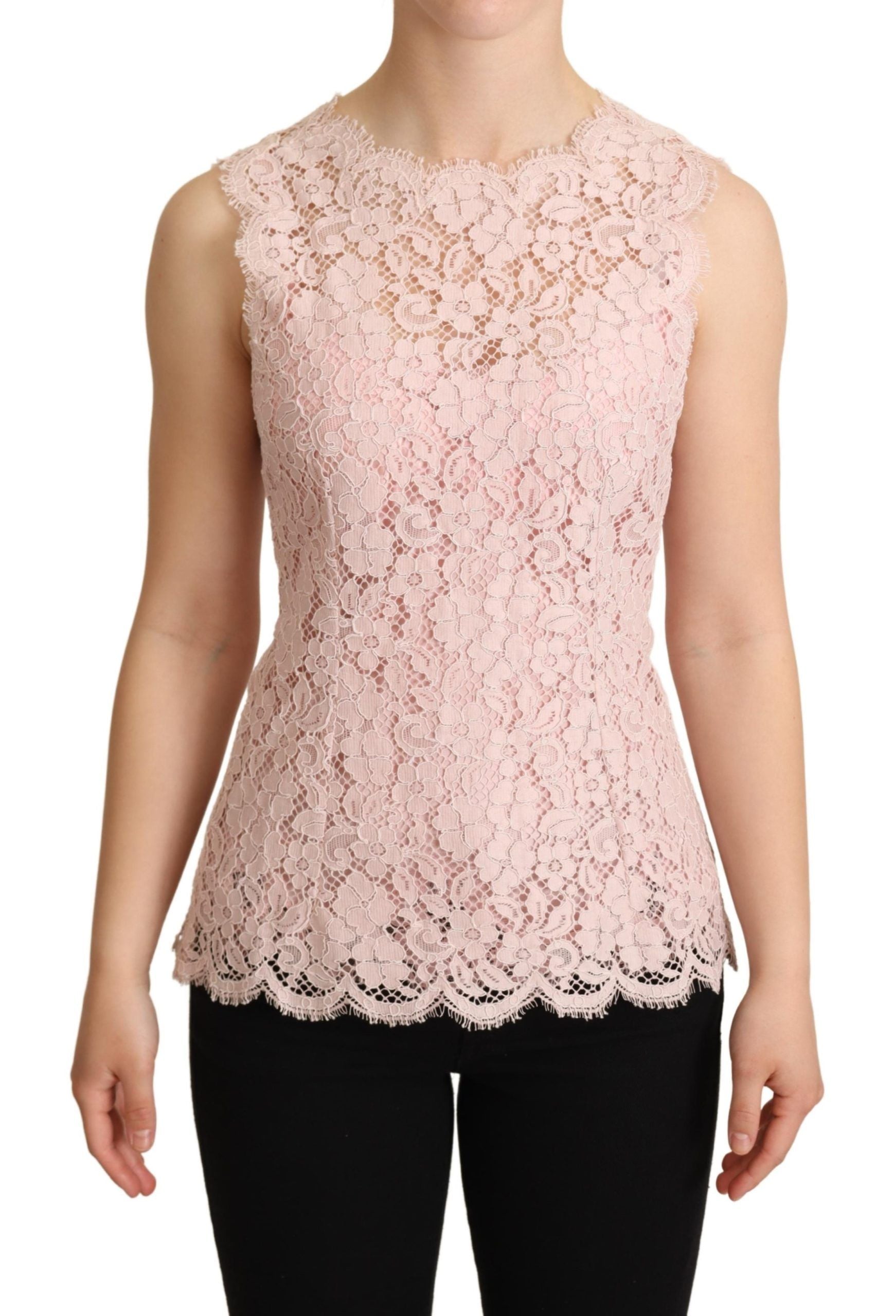 Floral Lace Blouse — Pink