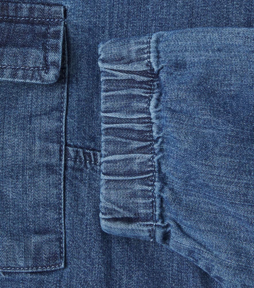 Baby chambray cargo pants