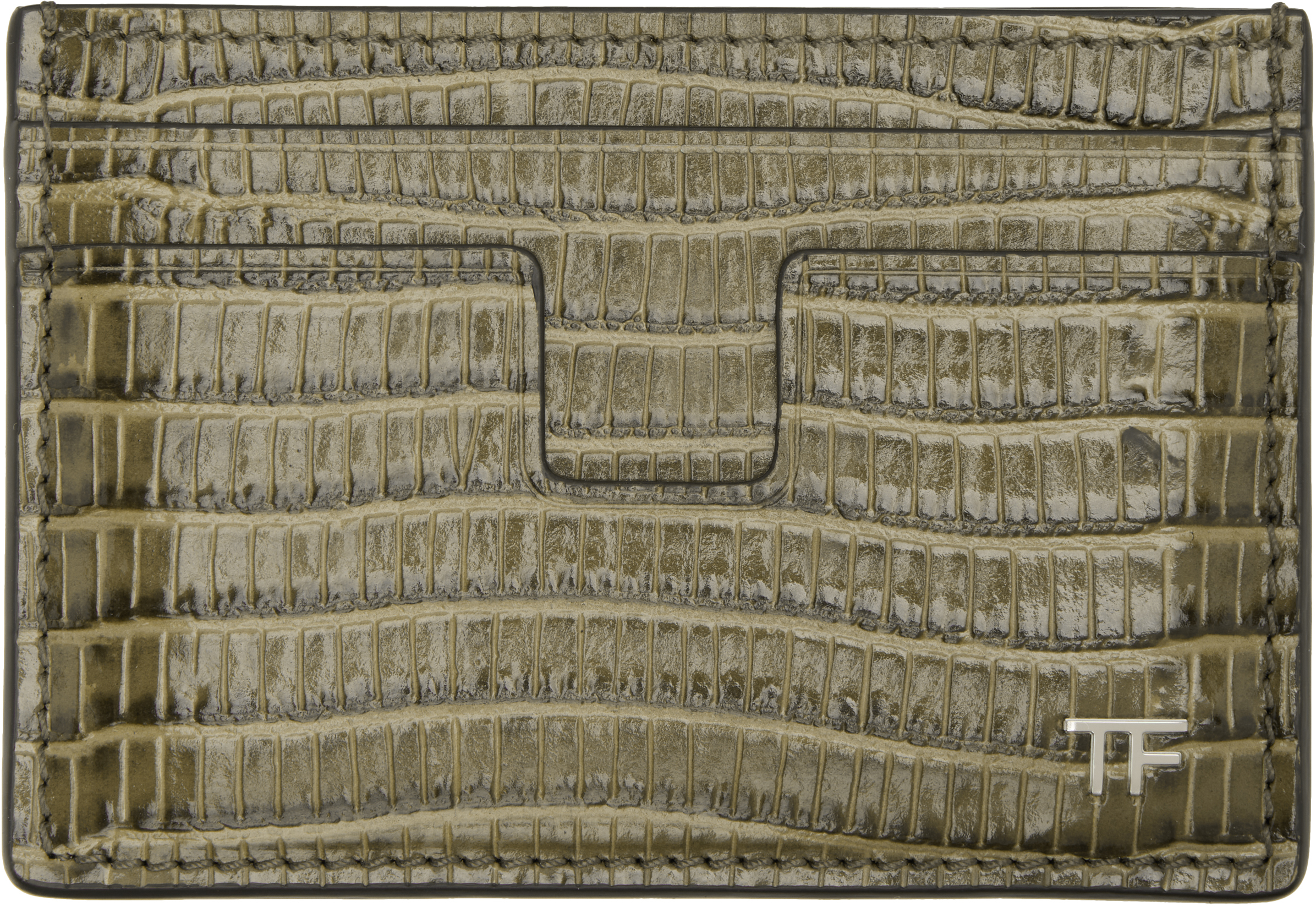 Khaki T Line Card Holder