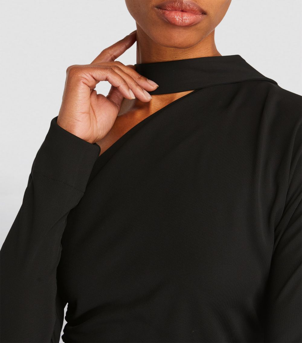 Vb Asymmetric Midi Dress