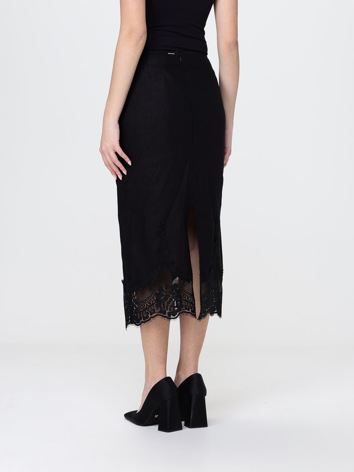 Skirt Woman color Black