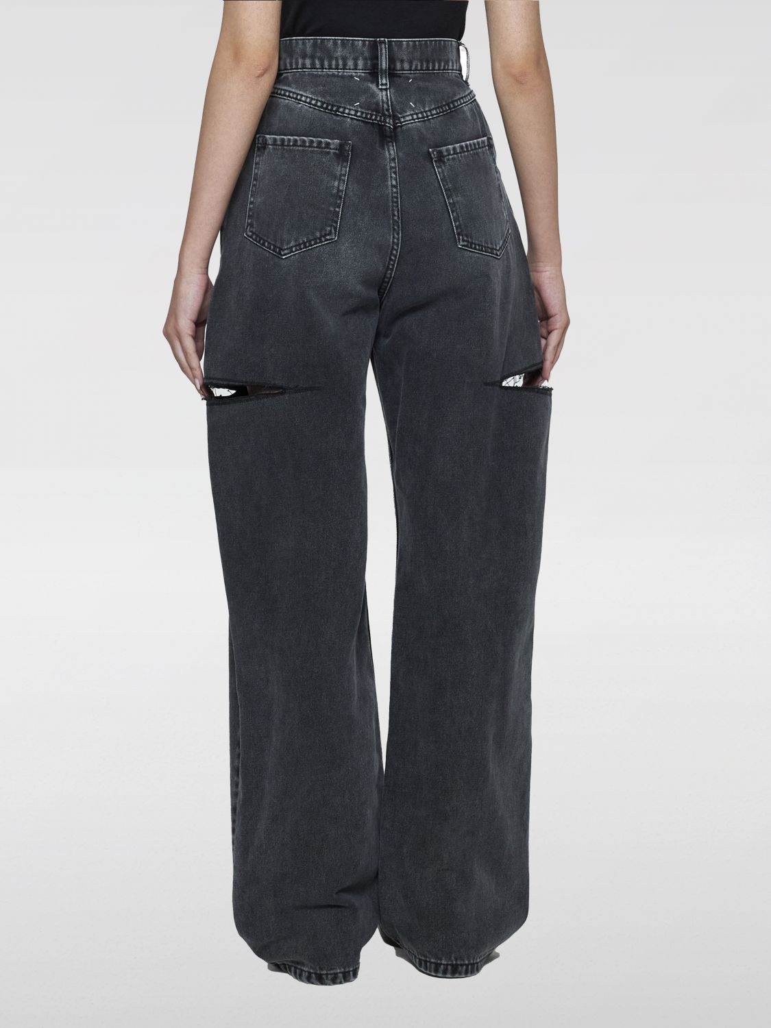 Jeans Woman color Black