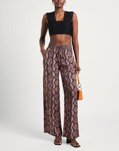 Pinko Woman Pants Brown Size M Viscose