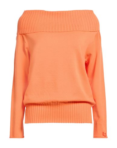 Woman Sweater Orange Size M Viscose, Polyester