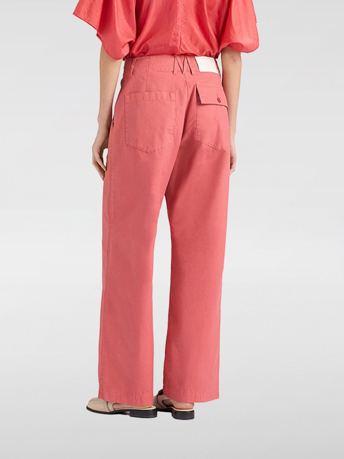 MOMONÌ Pants Woman color Salmon