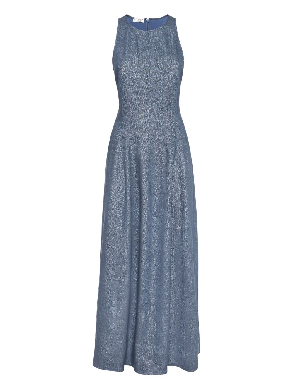 Crepe maxi dress - Blue