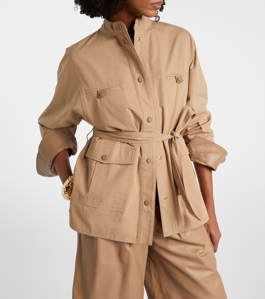 Belted cotton jacket