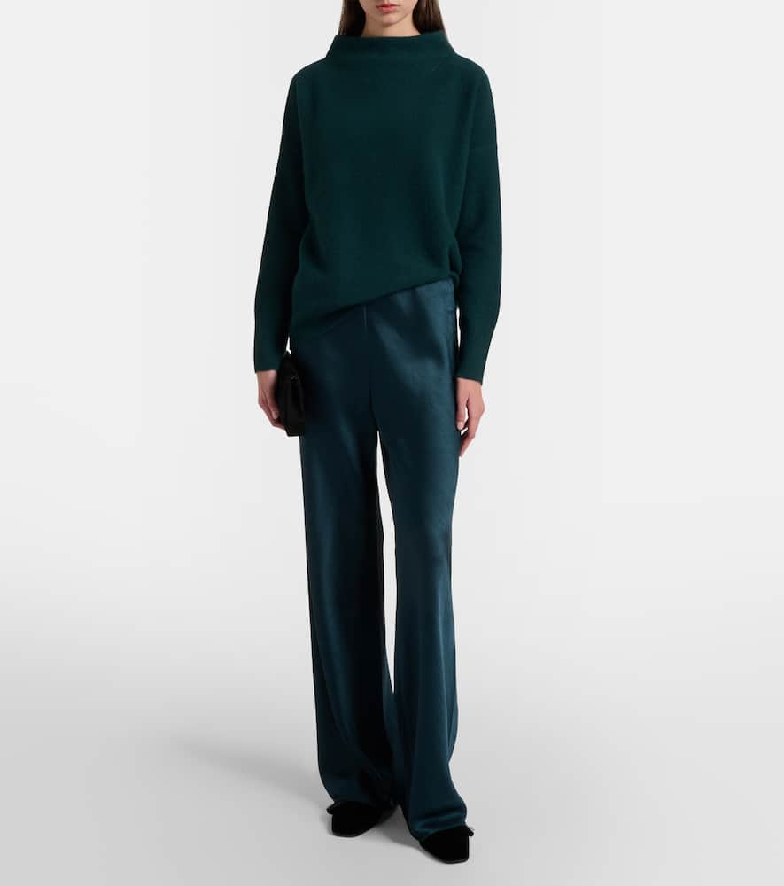 Ribbed-knit cashmere sweater
