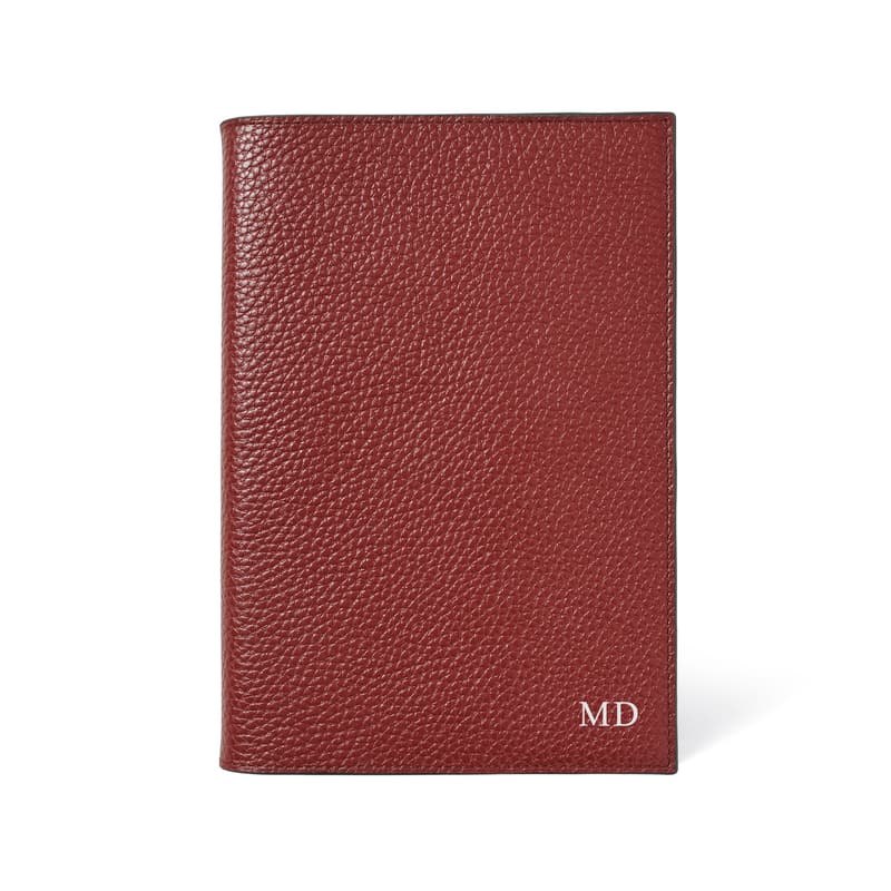 A5 Refillable Luxury Journal in Merlot Pebble