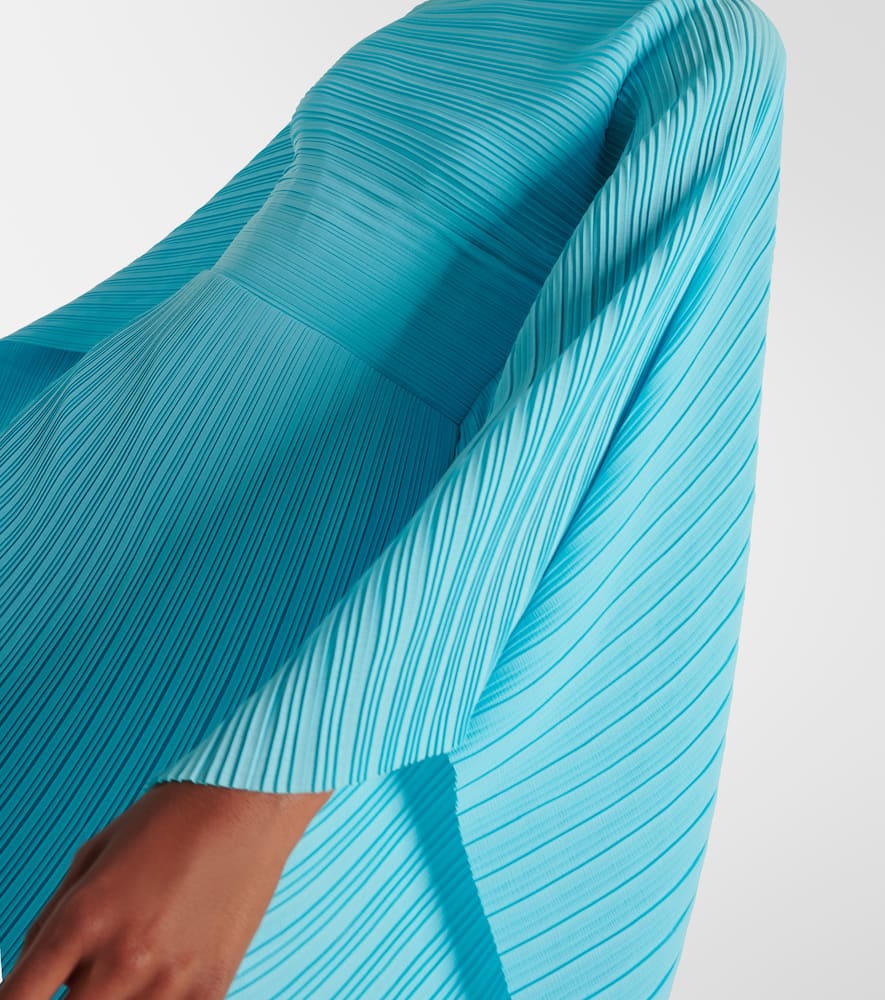 Solace London Kyla caped twill and crêpe gown