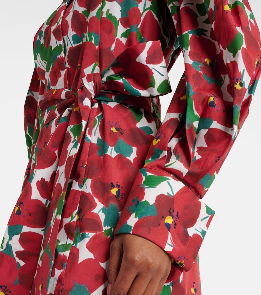 Carolina Herrera Floral cotton-blend shirt dress