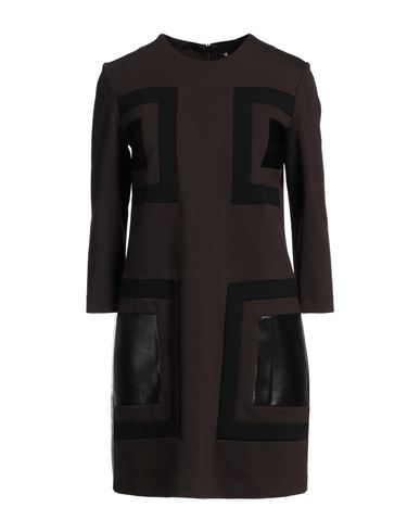 Woman Mini dress Charcoal Size 6 Viscose, Nylon, Elastane, Polyester, Polyurethane