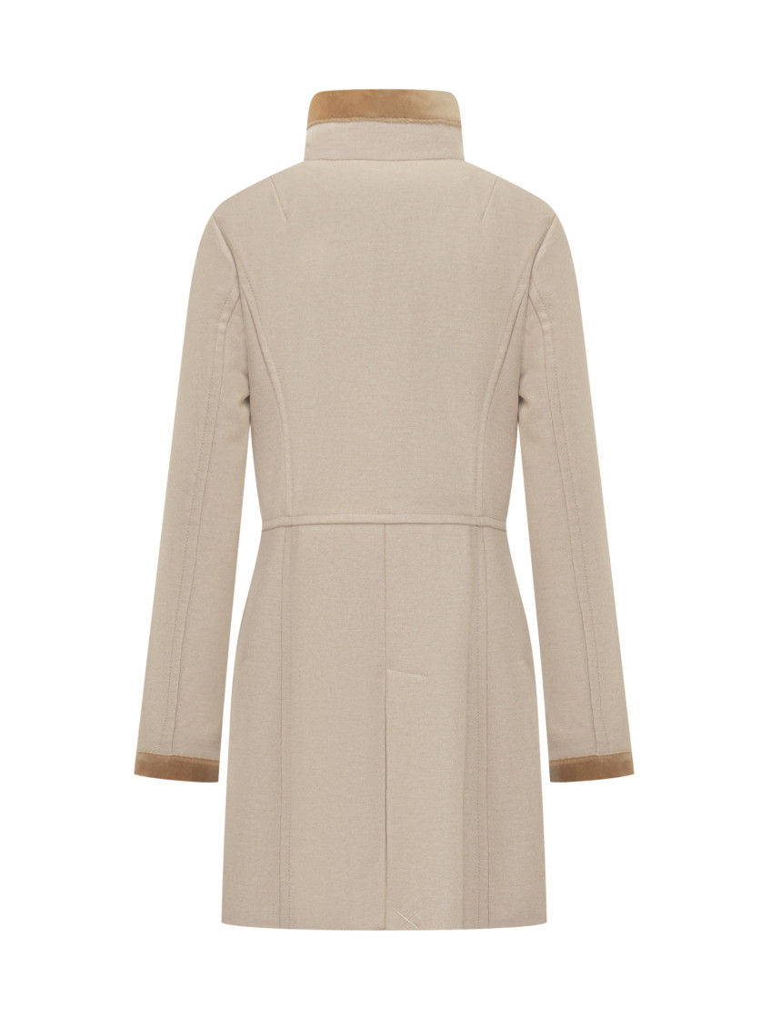 Virginia Coat In Melange Wool Cloth