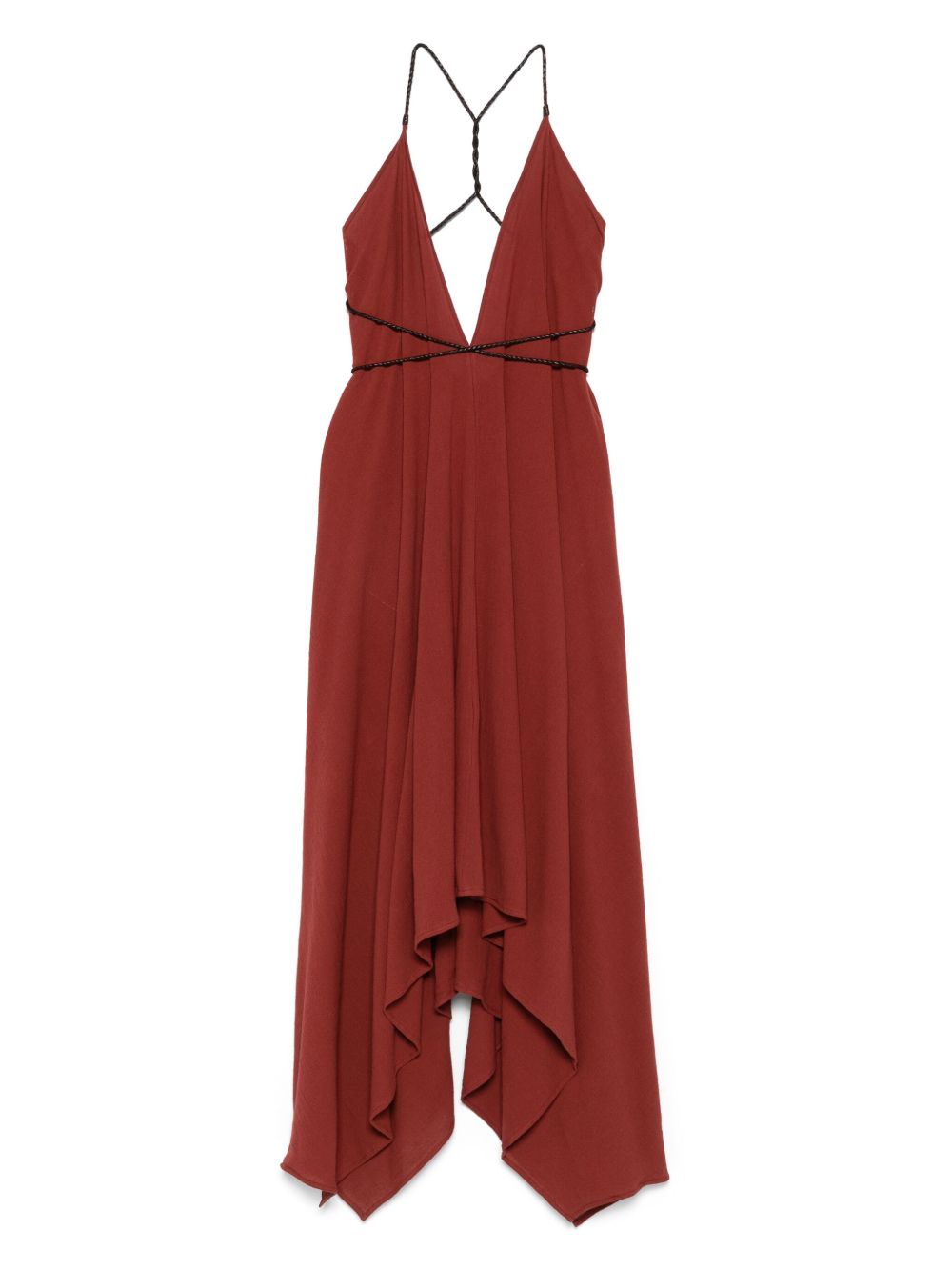 Yatzil V-neck dress - Neutrals