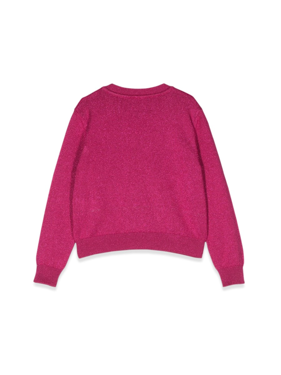 Versace Crew Neck Pullover With Embroidered Logo
