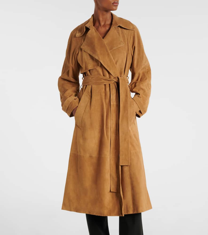 Ramona suede trench coat