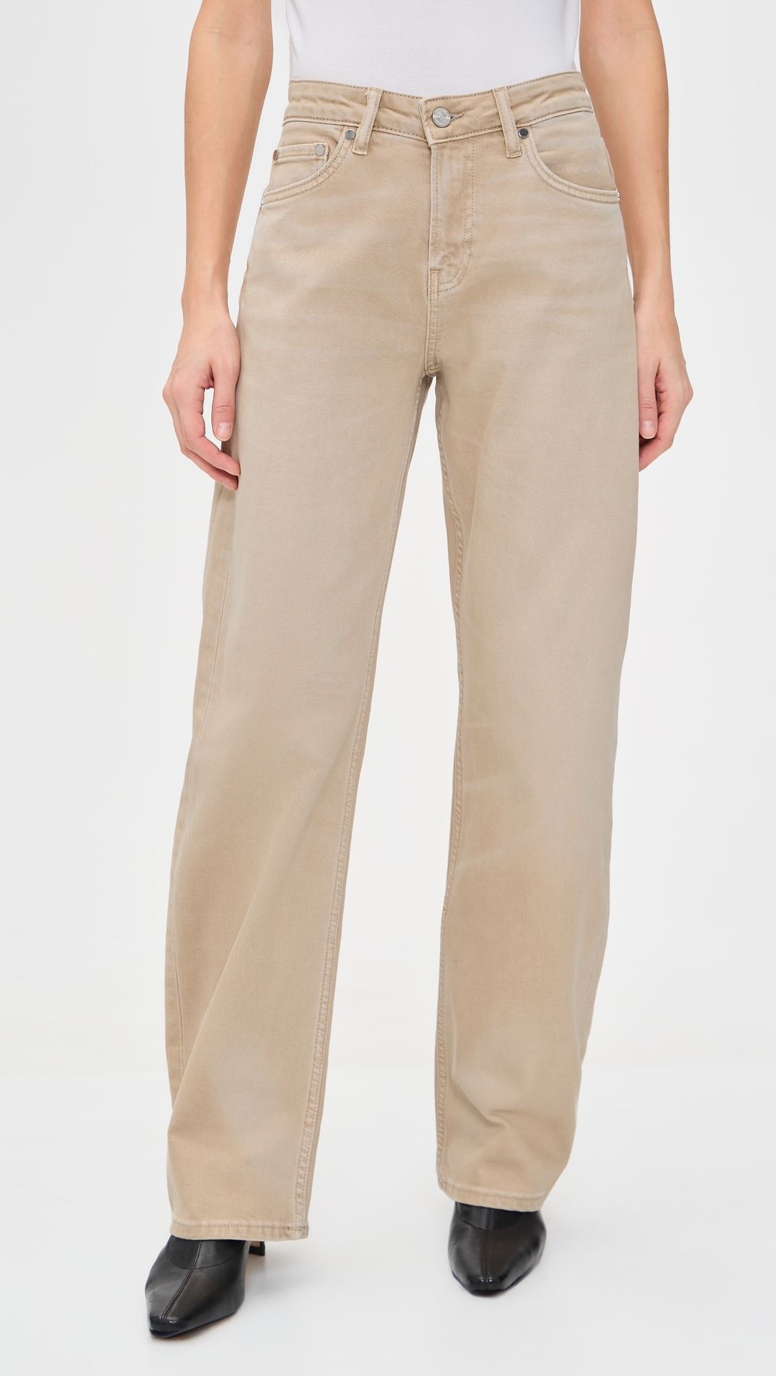 Alida Loose Bowed Jeans Desert Sand