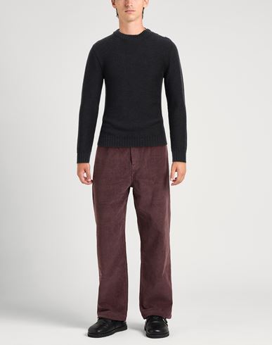 Man Sweater Charcoal Size 36 Merino Wool