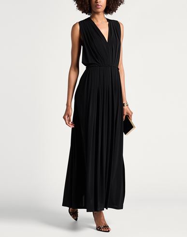 Woman Maxi dress Black Size 2 Viscose, Elastane