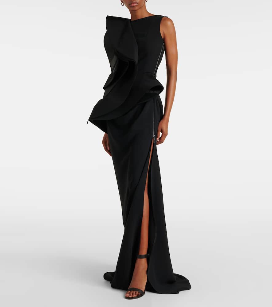 Fateful ruffled gown