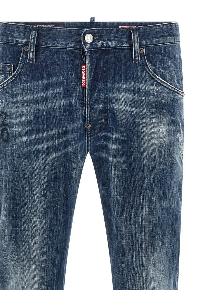 Blue Slim Low Rise Jeans