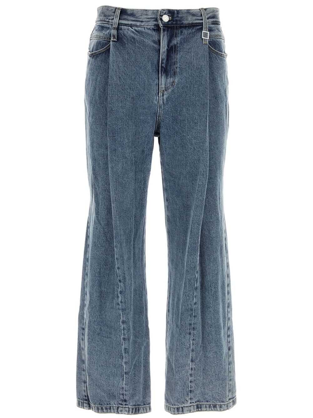 Pleat-detailing jeans - Blue