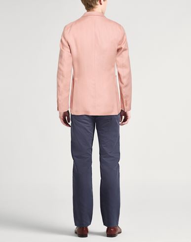 Man Blazer Pink Size 34 Linen