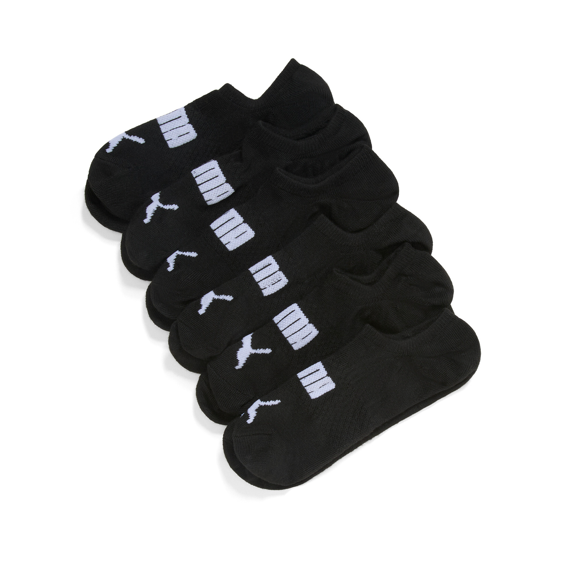PUMA Women's No Show Socks 6 pairs in Black