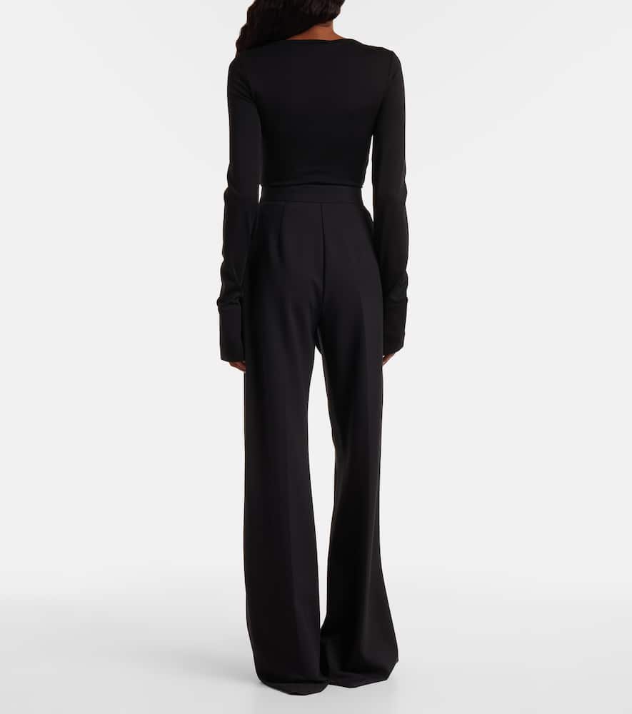 Nigella draped wool bodysuit