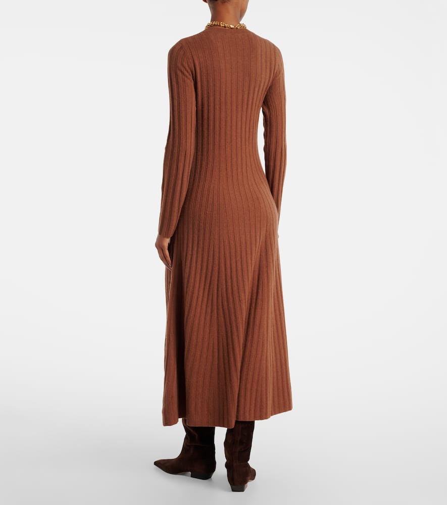 Gia ribbed-knit wool and cashmere maxi dress