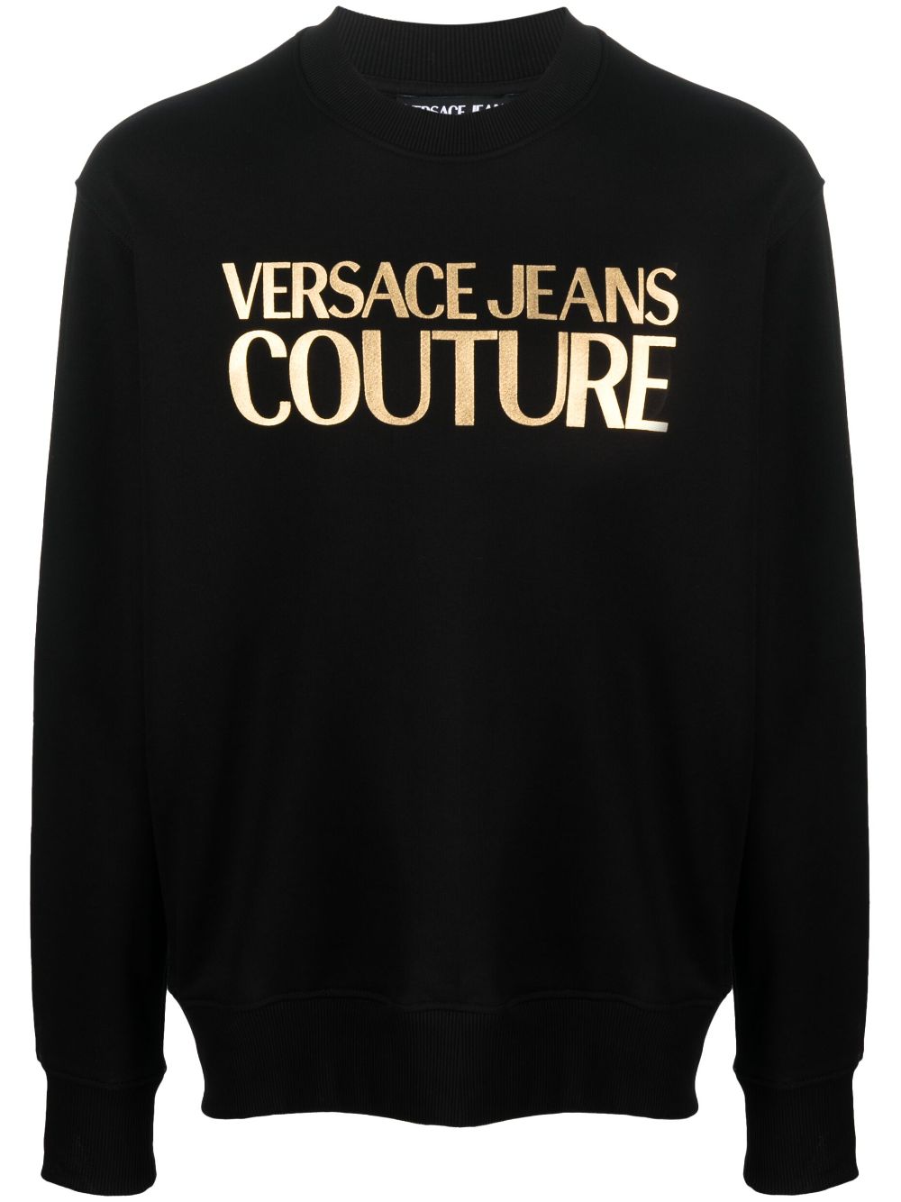 Logo-print cotton sweatshirt - Black