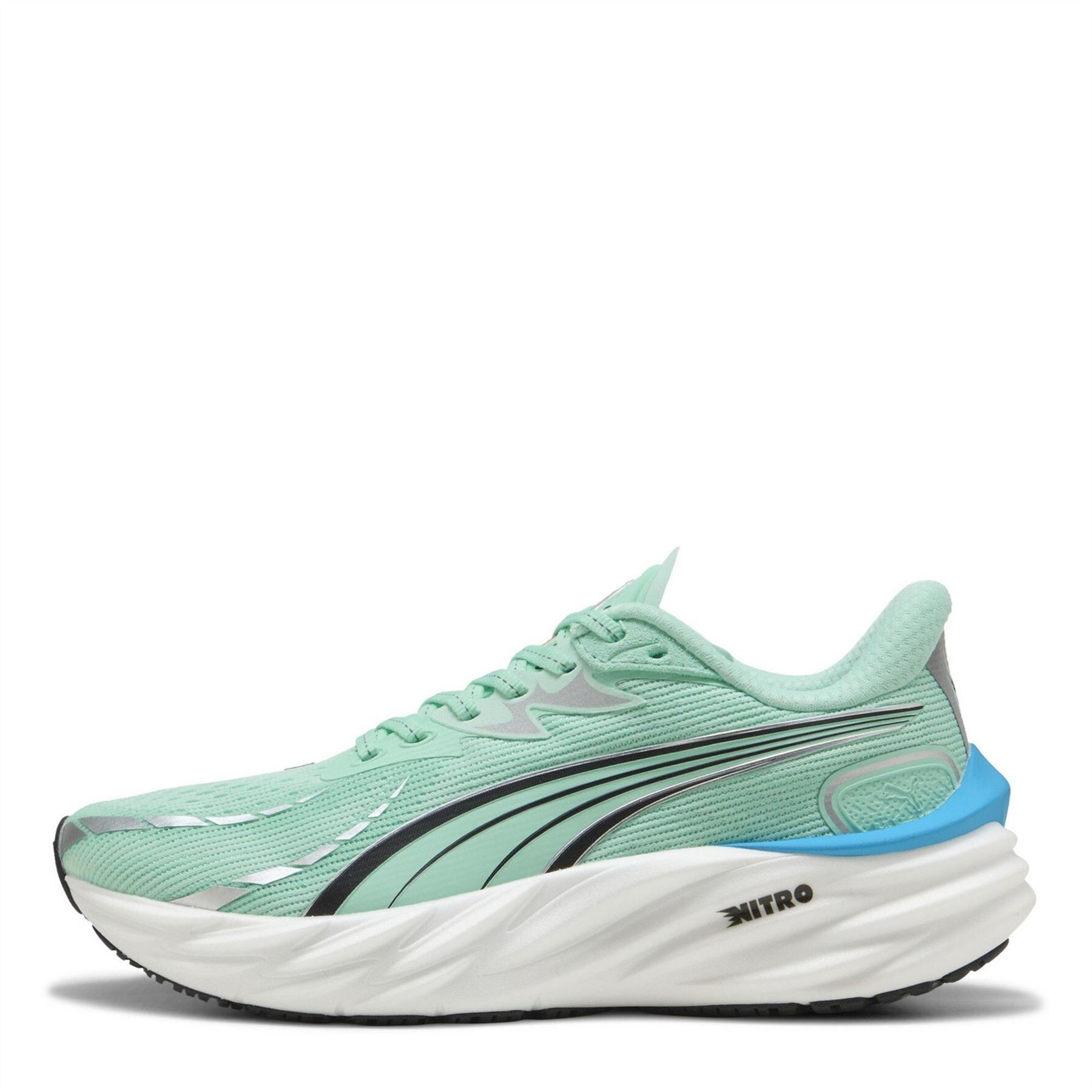 Puma Womens Velocity Nitro 4 Everyday Neutral Road Running Shoes in Mint Melt - Green