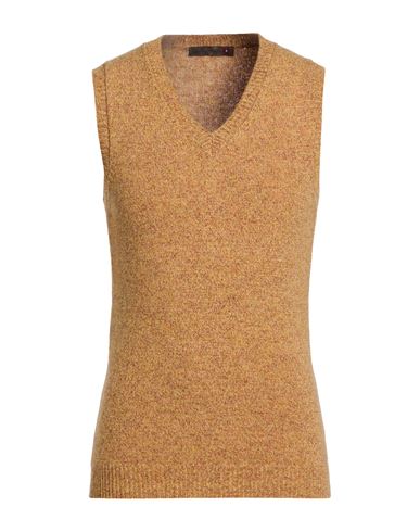 Man Sweater Mustard Size XS Virgin Wool