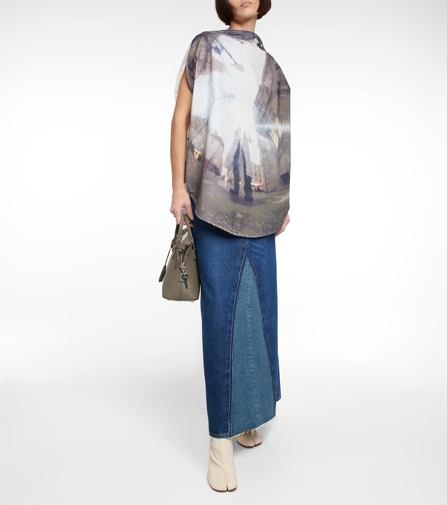 Printed cotton top