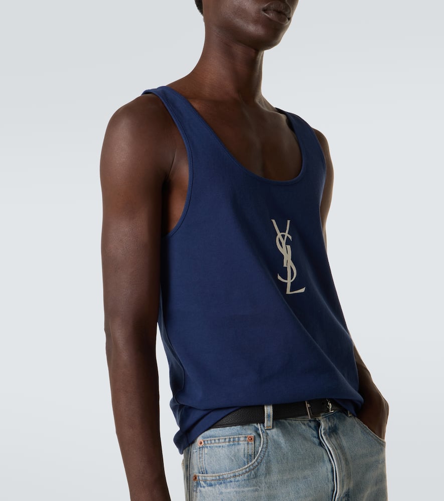 Cassandre embroidered cotton tank top