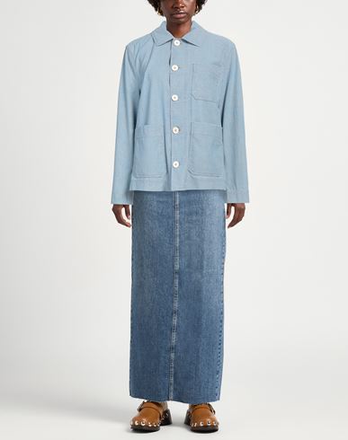 Woman Shirt Light blue Size 12 Cotton