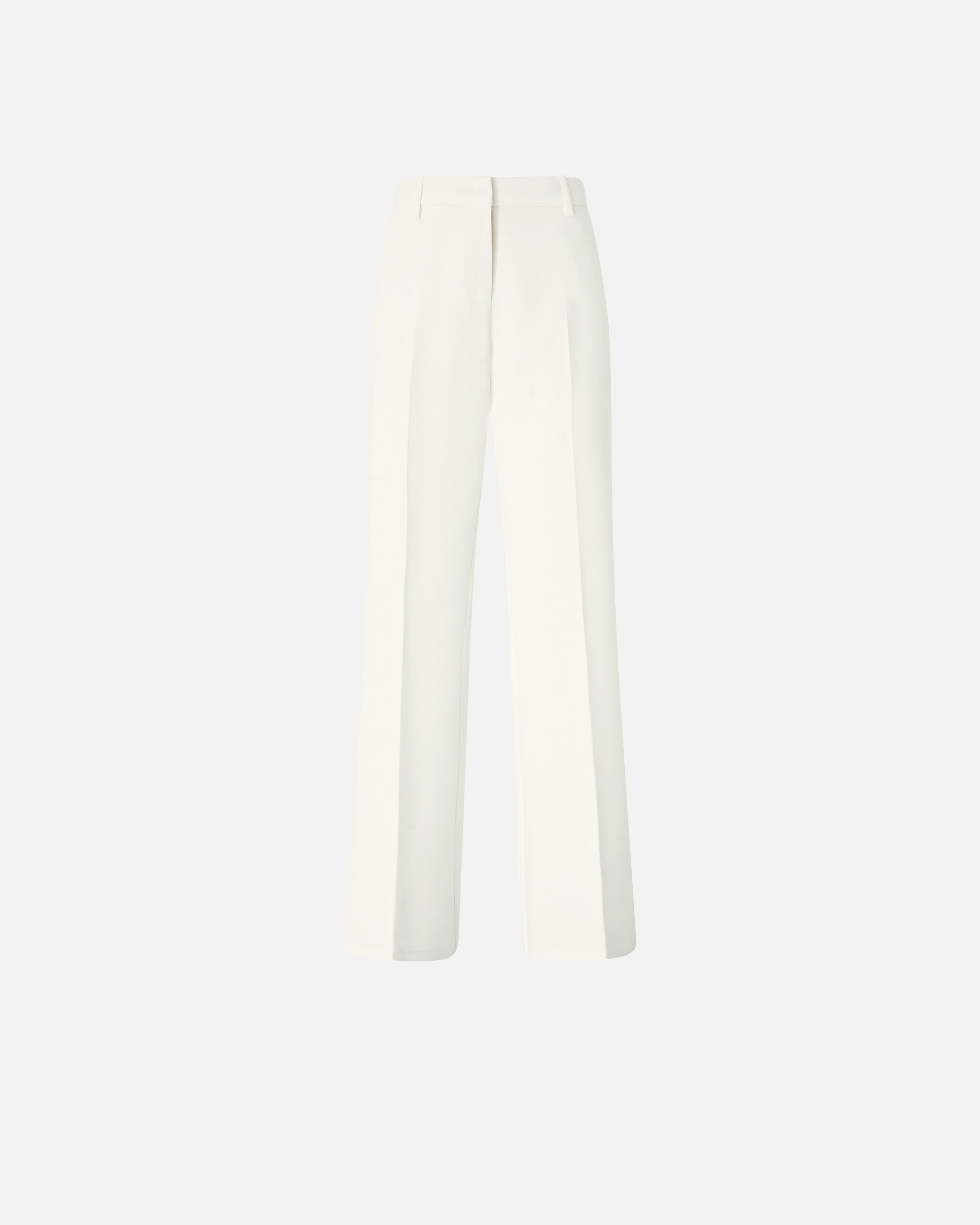 Trousers in canvas with pressed pleat detail - 38