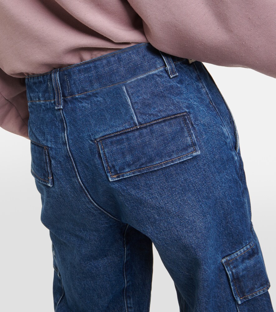 Delena mid-rise wide-leg cargo jeans