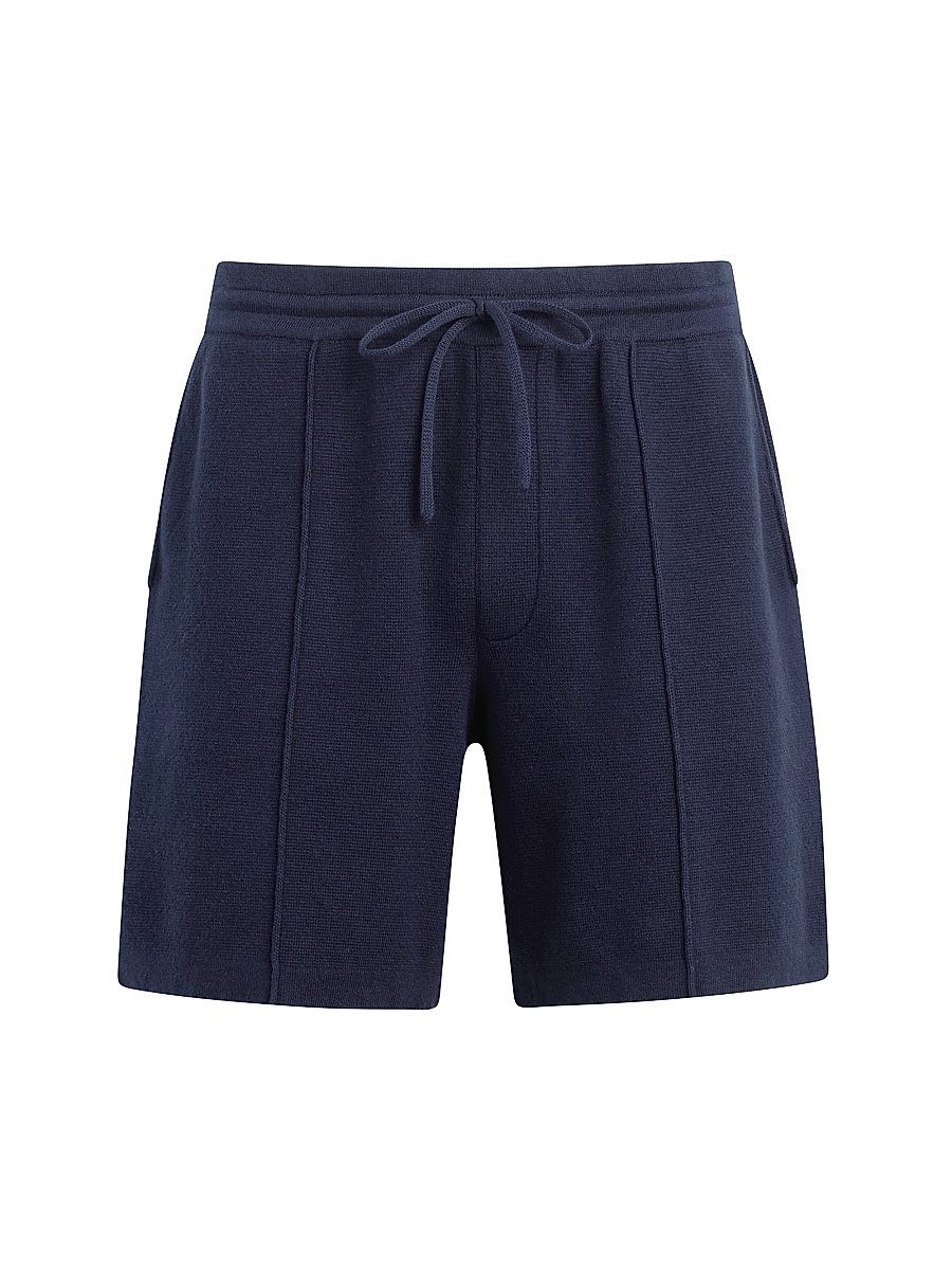 Men's Double Knit Pintuck Drawstring Shorts - Fleet