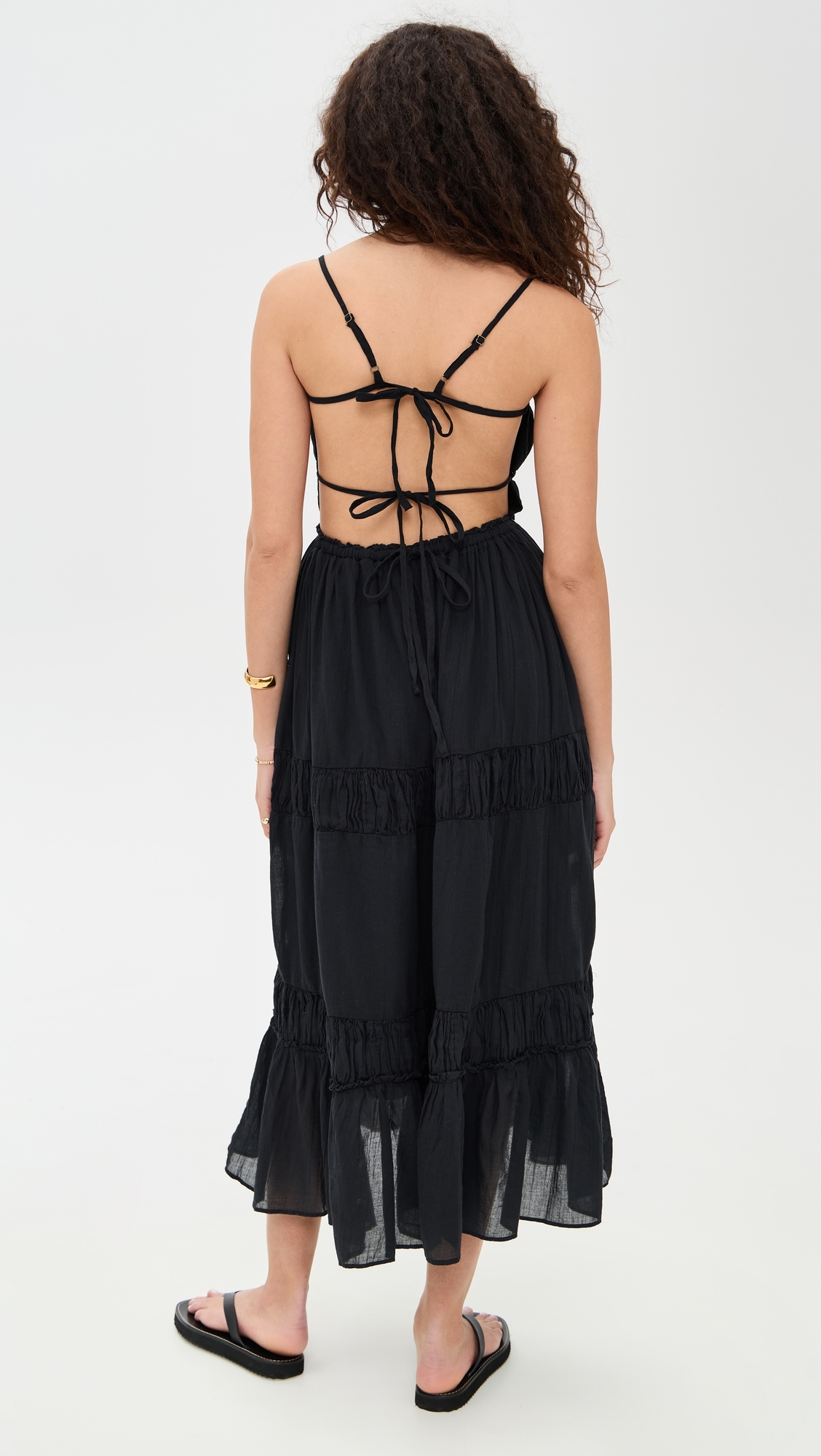 Taking Sides Maxi Dress Black