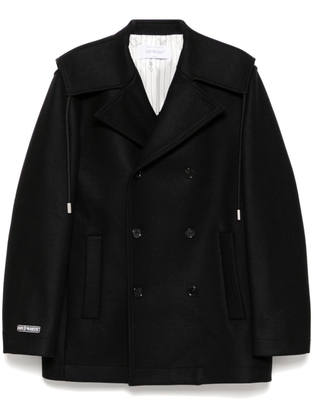 Logo-detail jacket - Black